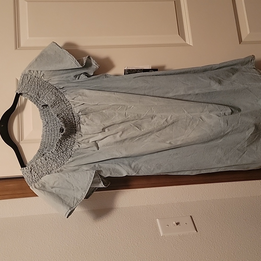 NWT As U Wish Blue Jean Tunic